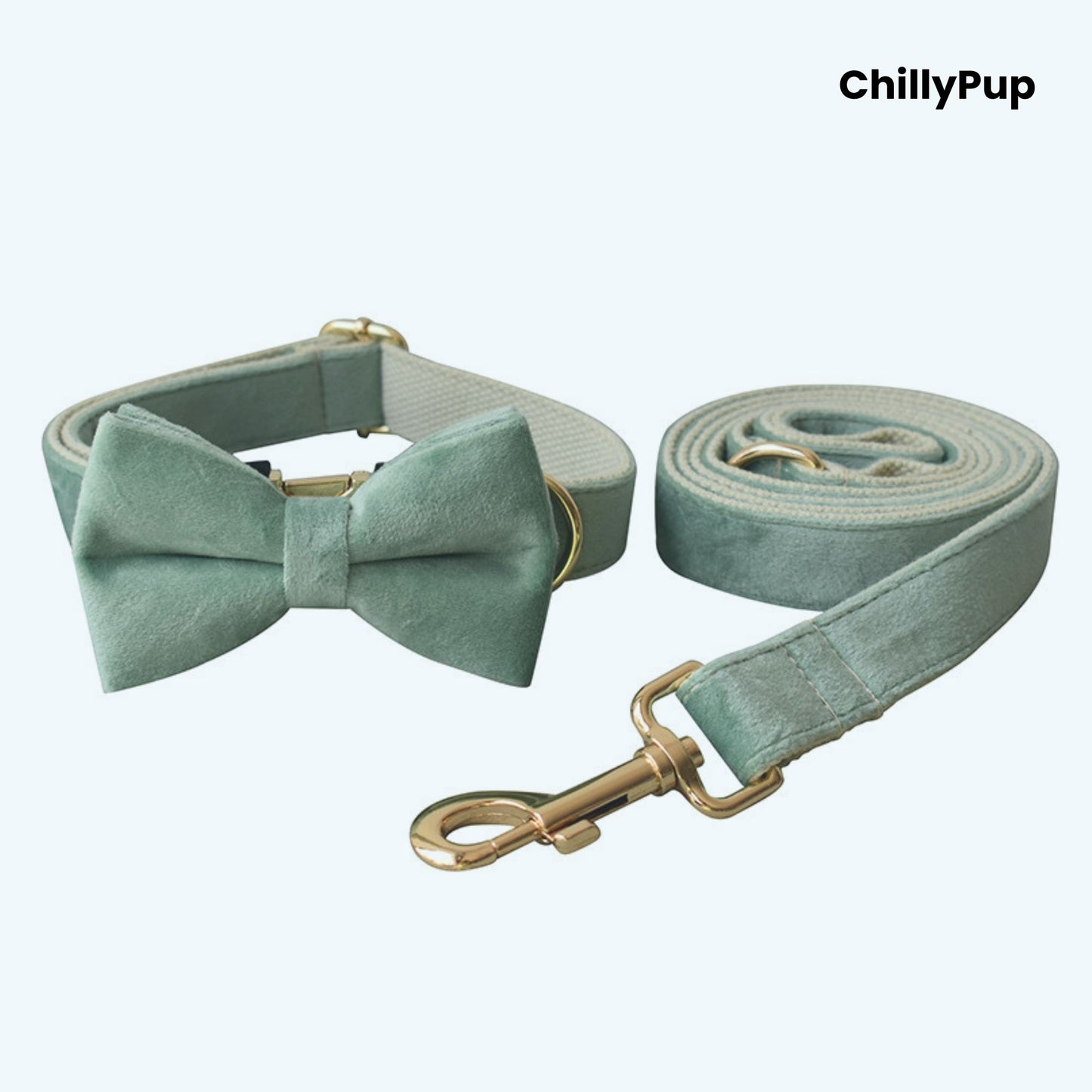 Green Collar and Lead Set