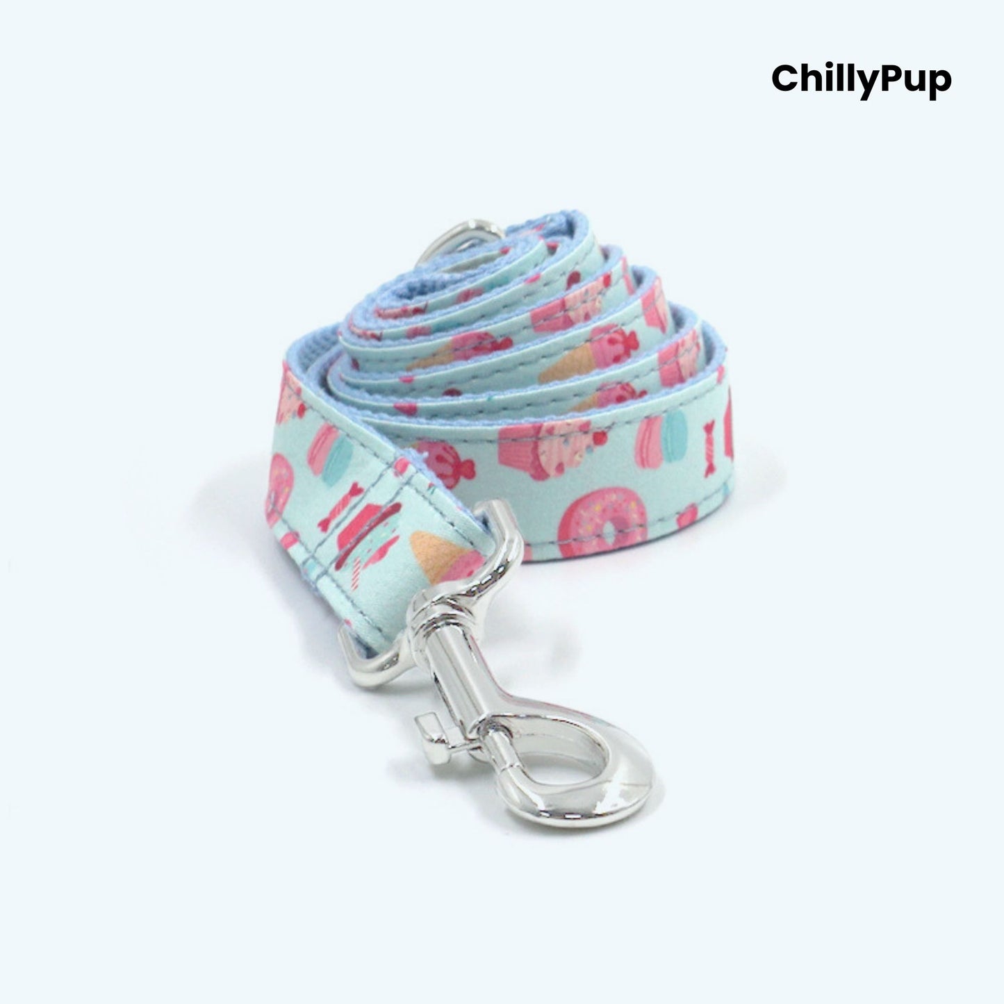 Sweet Treats Dog Collar & Lead Set – Ice Cream, Cupcake & Sweets Print