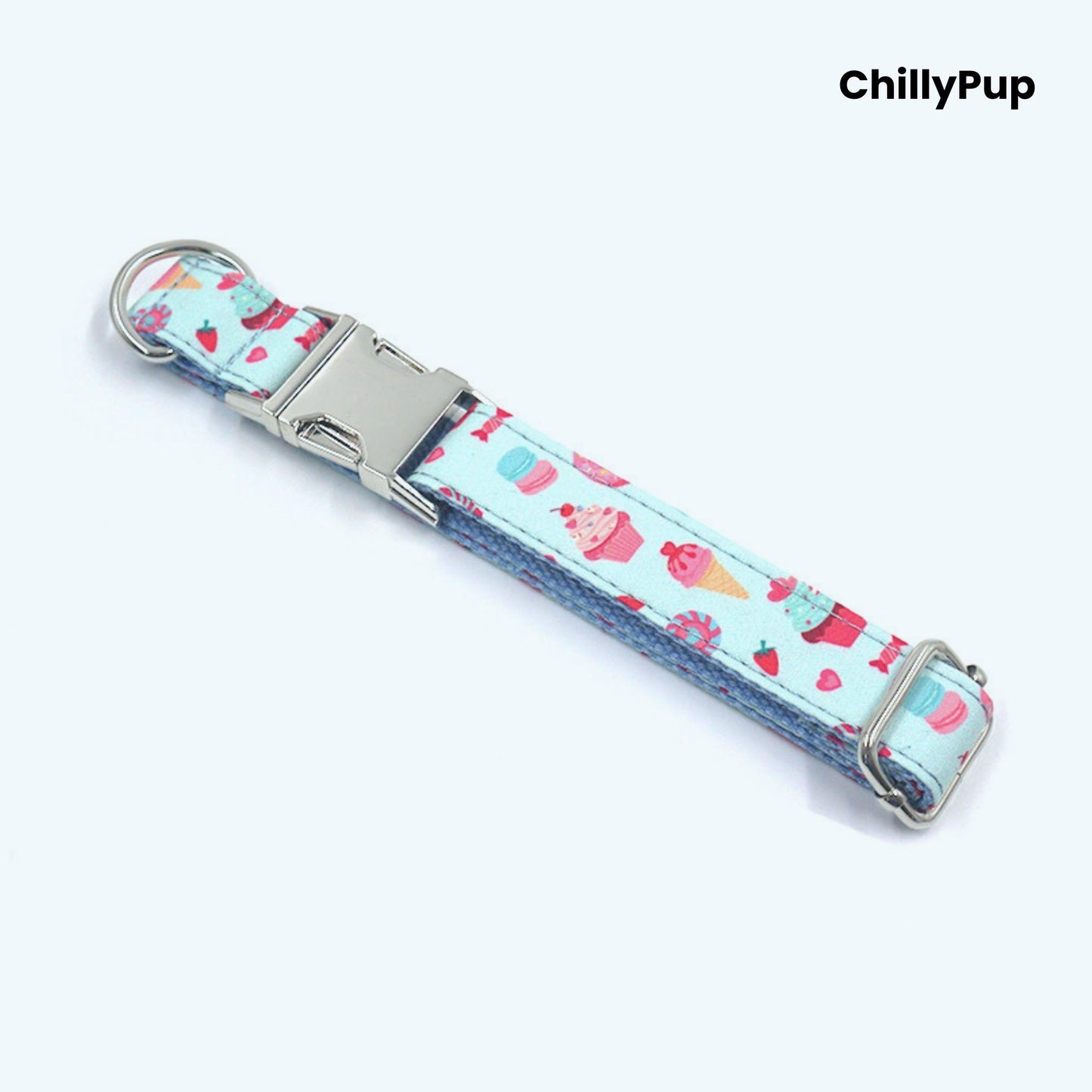 Sweet Treats Dog Collar & Lead Set – Ice Cream, Cupcake & Sweets Print