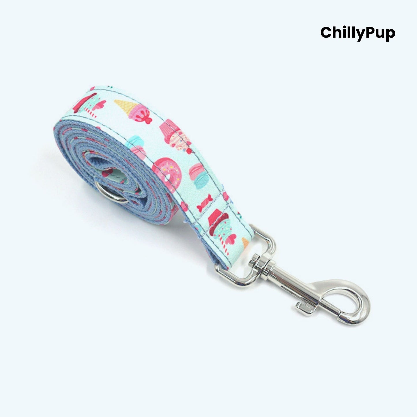 Sweet Treats Dog Collar & Lead Set – Ice Cream, Cupcake & Sweets Print