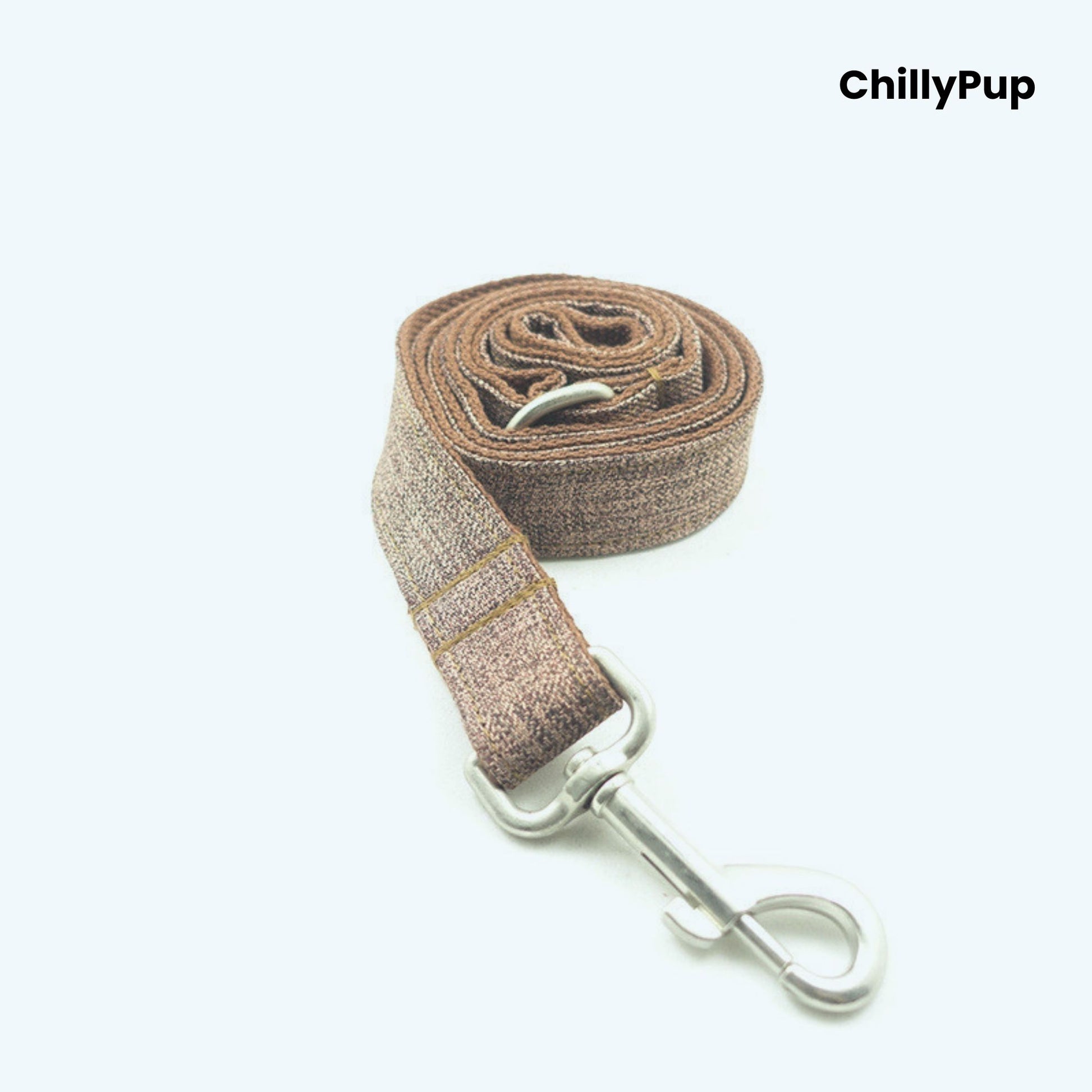 Brown Suit Dog Lead - Classic Textured Design