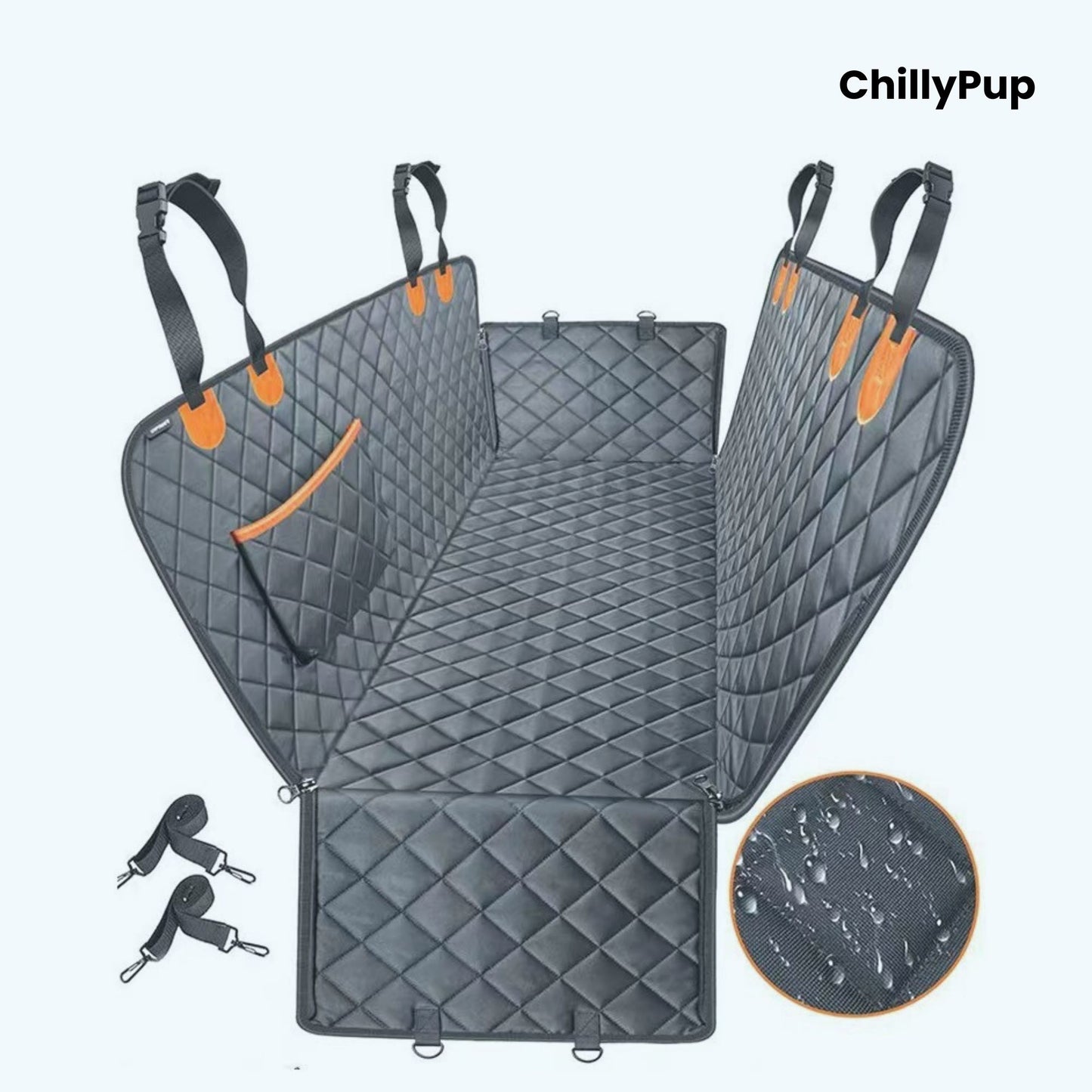 Luxury 4-in-1 Waterproof Dog Car Seat Cover – Back Seat & Boot Protector