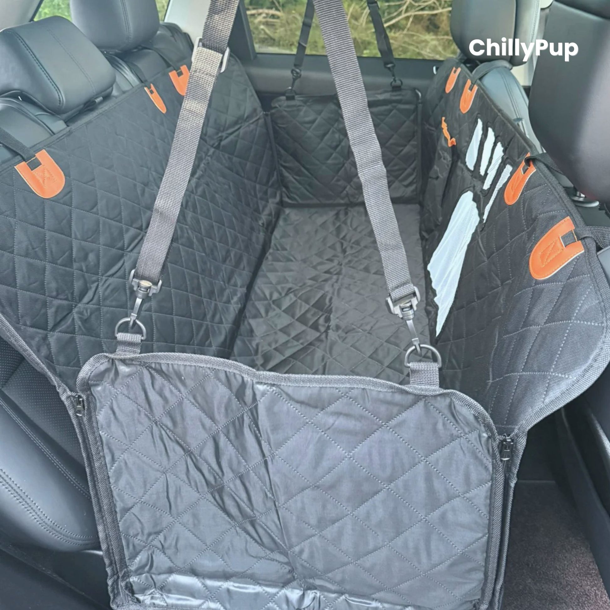 Luxury 4-in-1 Waterproof Dog Car Seat Cover – Back Seat & Boot Protector