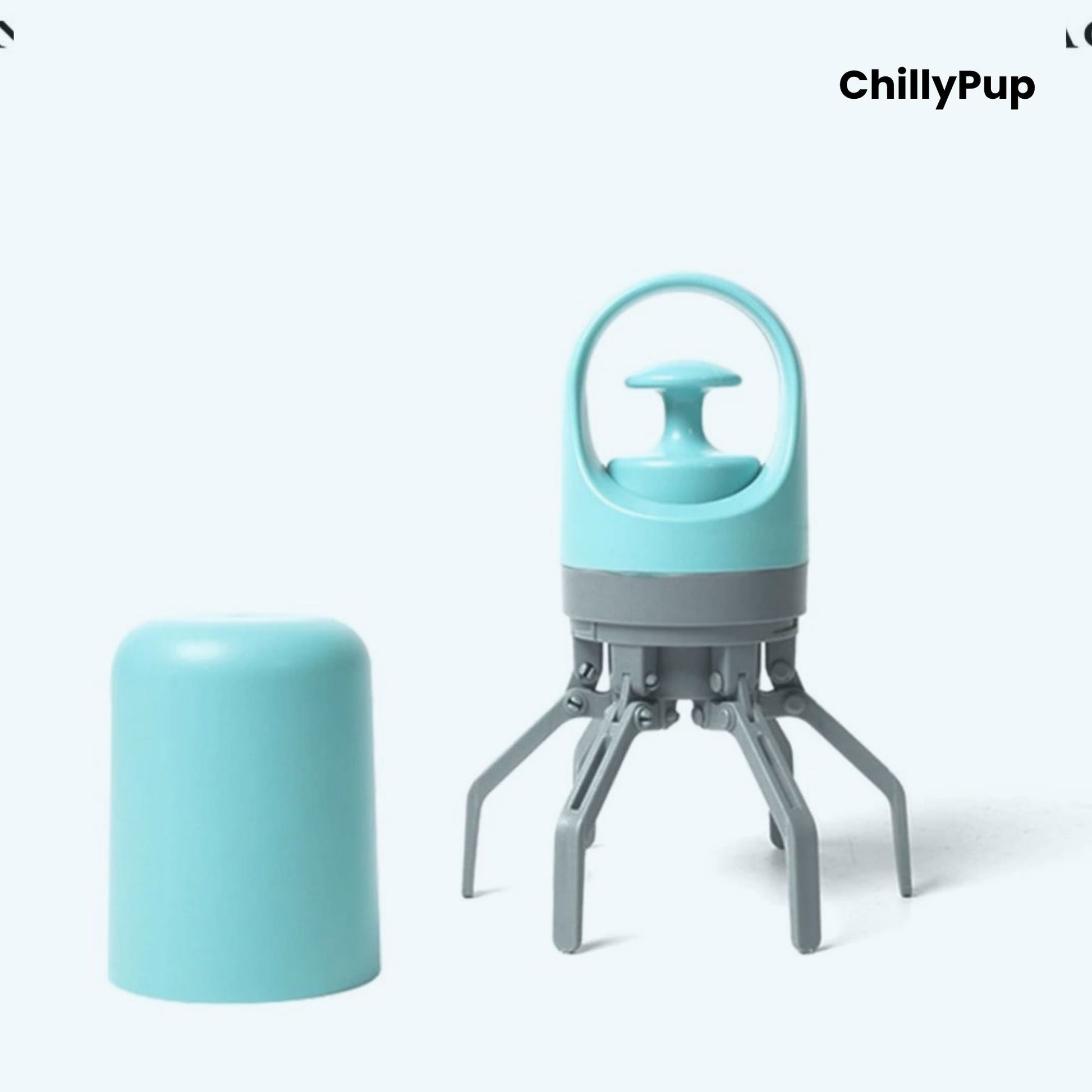 Pet Pooper scooper on a white background, branded 'ChillyPup'.